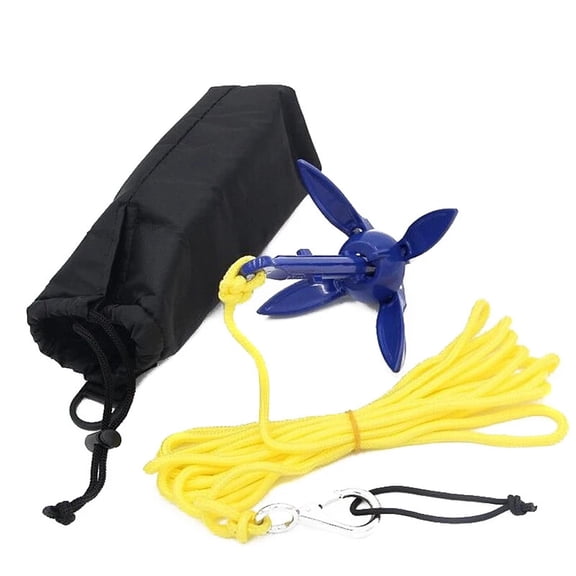 Anchor Kits 0.53lb (240g) New Universal Folding Anchor Canoe Boat Marine Anchor Small Size Lightweight Small Water ,Versatile