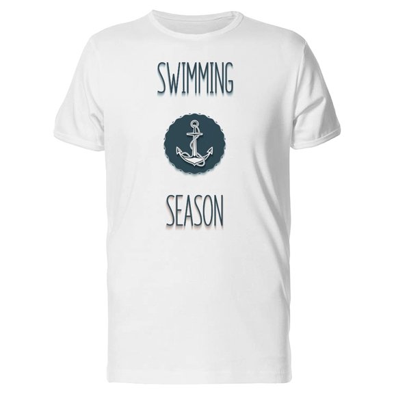 Anchor Logo Swimming Seasos T-Shirt Men -Image by Shutterstock, Male Medium