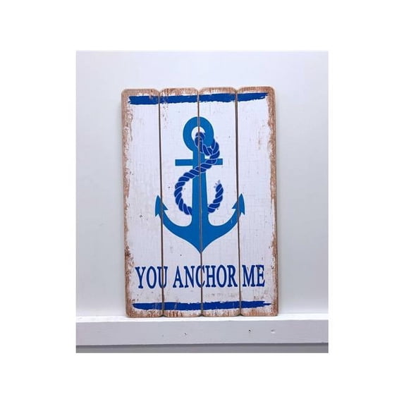 Anchor Me Wooden Sign Wall Decor