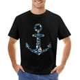thumbnail image 1 of Anchor Men’s Graphic T-shirt Vintage Short Sleeve Sport Tee Black 4XL, 1 of 2
