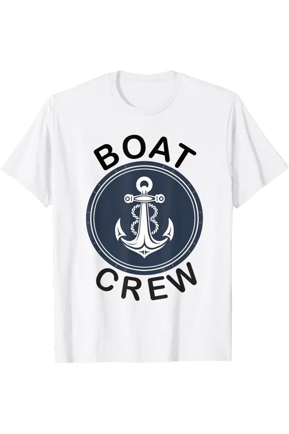Anchor Motorboat Or Sailing Boat Crew T-Shirt, Vintage T-Shirt