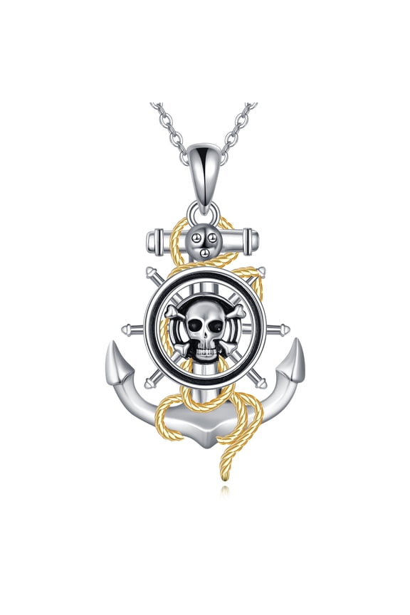 Anchor Necklace 925 Sterling Silver Anchor Pendant Sailor Necklace Nautical Jewelry for Men Women