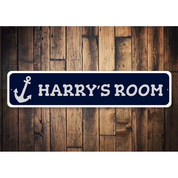 Anchor Novelty Decor, Metal Wall Sign - 4x18 Inches