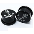 thumbnail image 1 of Anchor O-Ring Acrylic Gauges/Plugs 7/8'' (22mm) 2 Piece (1 Pair) (B/1/3/48), 1 of 3