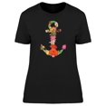 thumbnail image 1 of Anchor Of Flowers T-Shirt Women -Image by Shutterstock, Female Small, 1 of 2
