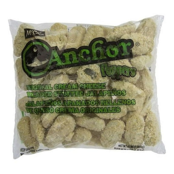 Anchor Original Cream Cheese Breaded Stuffed Jalapeno, 4 Pound -- 4 per case.
