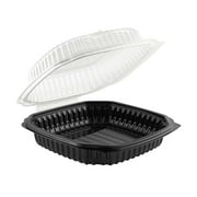 Anchor Packaging 4691011 Blk/Clr Hinged 47.5 Oz. Container - 120 / CS