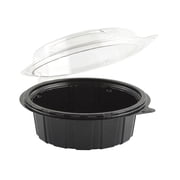 Anchor Packaging Gourmet Classics Recycled-PET Food Container Black/Clear, 18 oz. | 200/Case
