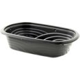thumbnail image 1 of Anchor Packaging MicroRaves Wave Polypropylene Black Rectangular Container, 32 Ounce Capacity -- 252 per case., 1 of 1