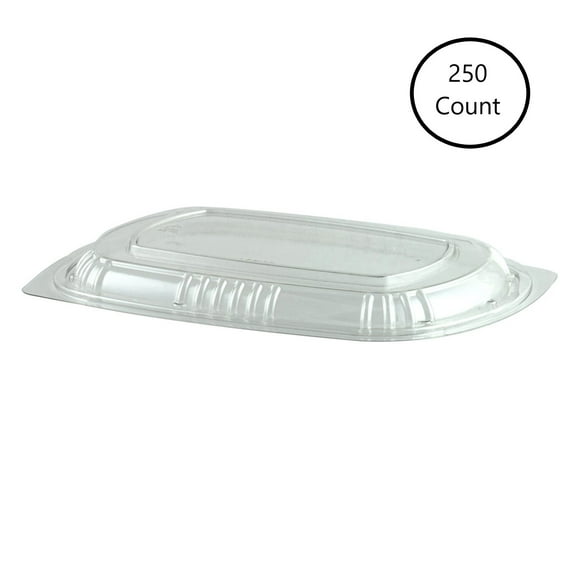 Anchor Packaging Microraves Recycled-PET Rectangle Lid For M700S, Clear | 250/Case