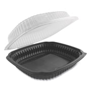 Anchor Packaging Microwavable Container 39 oz 9 x 9 x 3.01 Clear/Black 4699911
