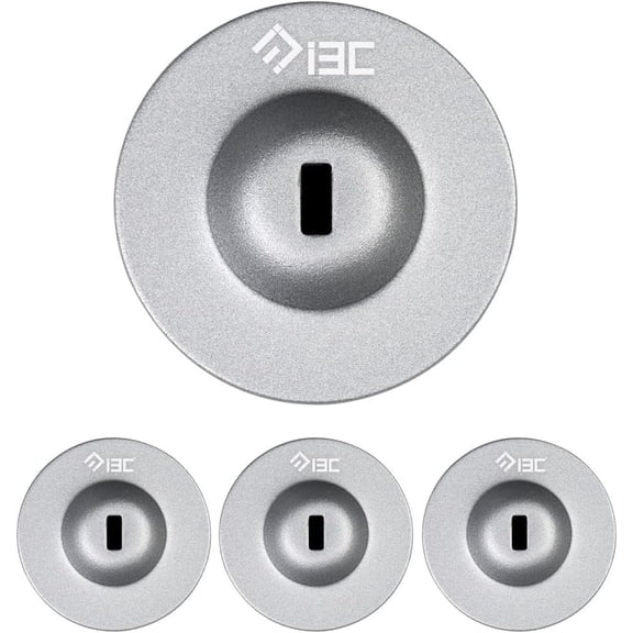 Anchor Plate Adhesive Security Plate, Laptop Lock Plate with Slot, Universal Lock Plate for Laptop, Monitor, Smart Phone,Tablet, Other Electronic Products (Silver 4 Pack)