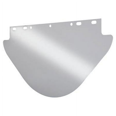 Visor, Clear, Unbound, 19 in L x 9-3/4 in, for Fibre-Metal® Head Gear/Cap Adaptors