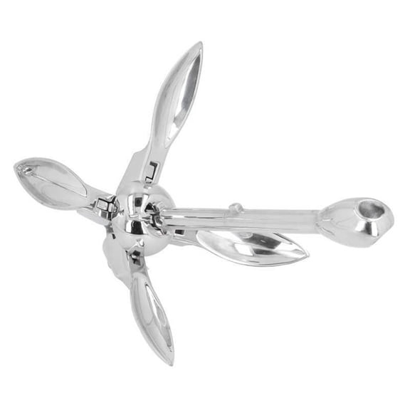 Anchor Roller Boat Anchor 7lbs Foldable Grapnel Anchor Stainless Steel Hardware for Marine Boat Yacht boat