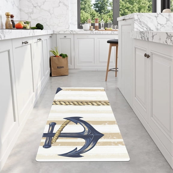 Anchor Rubber Sole Long Kitchen Mat
