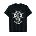 thumbnail image 1 of Anchor & Rudder Cool Sailing Design Nautical Gift Men Women T-Shirt, 1 of 5
