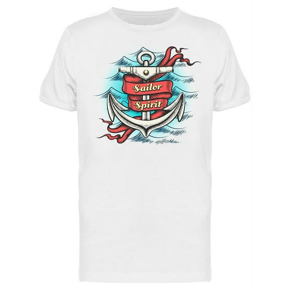 Anchor Sailor Spirit T-Shirt Men -Image by Shutterstock, Male Large