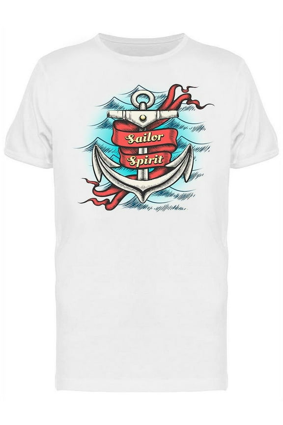 Anchor Sailor Spirit T-Shirt Men -Image by Shutterstock, Male XX-Large