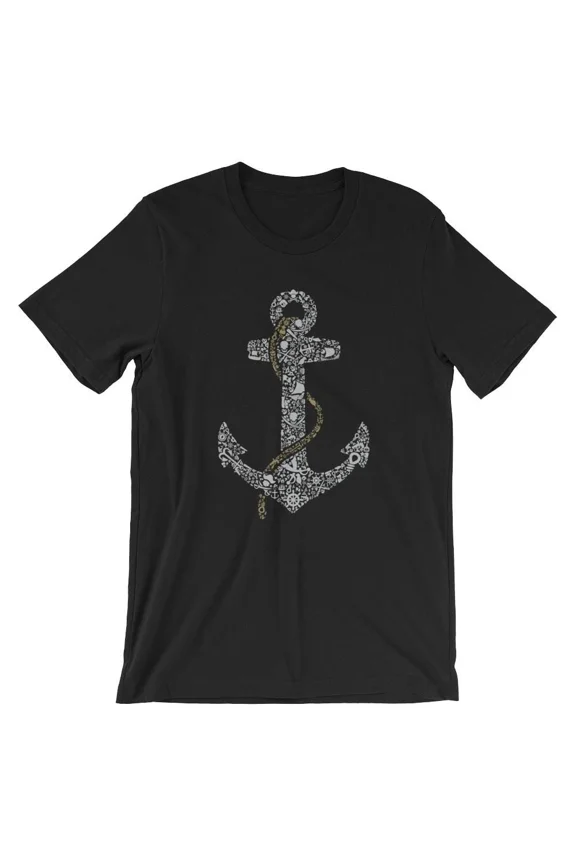 Anchor T-Shirt. 100% Cotton Premium Tee NEW