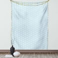 thumbnail image 1 of Anchor Tapestry, Little Anchors with Chains Naval Loops Sailing Theme Cartoon Style Ocean Travel, Wall Hanging for Bedroom Living Room Dorm Decor, 40W X 60L Inches, Pale Blue White, by Ambesonne, 1 of 2