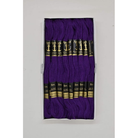 Anchor Thread Stranded Cotton Skiens Cross/Long Stitched Embroidery Threads (Set of 25 Pieces)