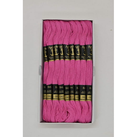 Anchor Thread Stranded Cotton Skiens Cross/Long Stitched Embroidery Threads (Set of 25 Pieces)
