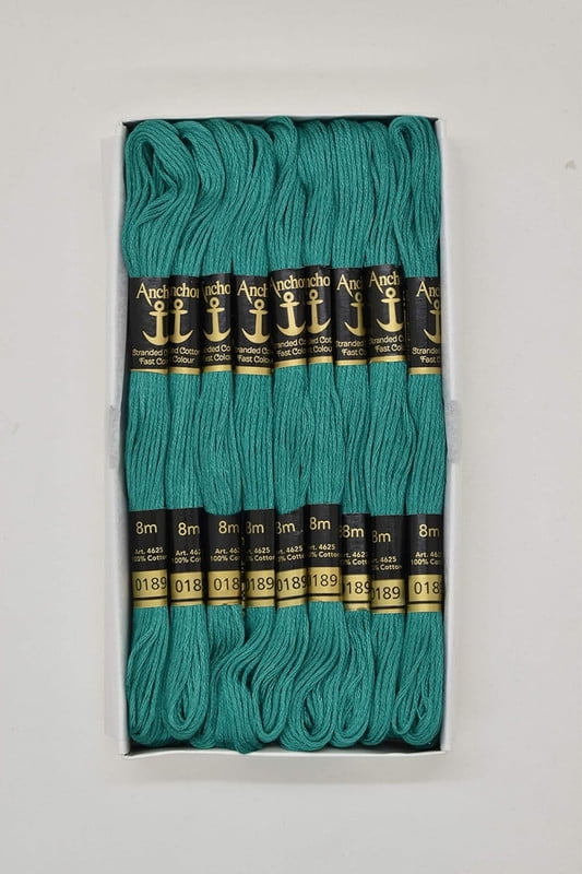 Anchor Thread Stranded Cotton Skiens Cross/Long Stitched Embroidery Threads (Set of 25 Pieces)