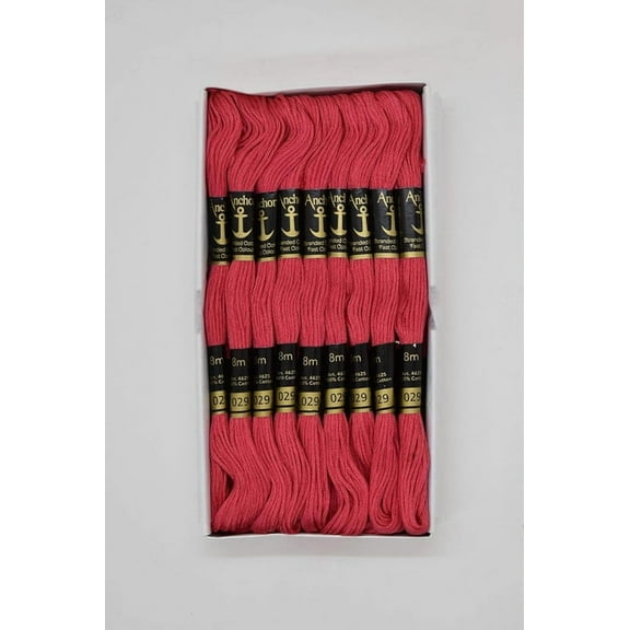 Anchor Thread Stranded Cotton Skiens Cross/Long Stitched Embroidery Threads (Set of 25 Pieces)