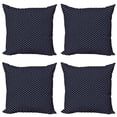 thumbnail image 1 of Ambesonne Anchor Throw Pillow Cover 4 Pack, Small White Anchors, 16", Black White Red, 1 of 2