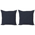 thumbnail image 1 of Ambesonne Anchor Throw Pillow Cover 2 Pack, Small White Anchors, 16", Black White Red, 1 of 2