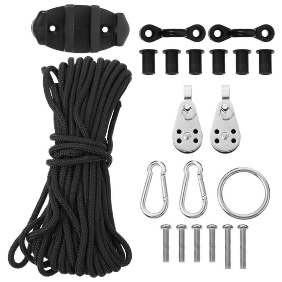 Anchor Trolley Kit Anchor Wizard Kayak LeverLock Anchor Trolley,Anchor System for Kayak Canoes Boat etc,Rope Cleat carabiner