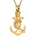 thumbnail image 1 of Anchor Urn Necklace for Human Ashes Cremation Urn Jewelry for Men Women Memorial Keepsake Ashes Pendant Jewelry, 1 of 8