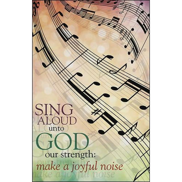 Anchor Wallace Church Bulletin Make a Joyful Noise Musical Staff