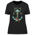thumbnail image 1 of Anchor With Roses And Flowers T-Shirt Women -Image by Shutterstock, Female x-Large, 1 of 2
