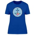 thumbnail image 1 of Anchor With Sea Life Doodle T-Shirt Women -Image by Shutterstock, Female Small, 1 of 2