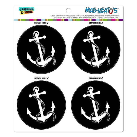 Anchor and Rope Boat Boating MAG-NEATO'S(TM) Car/Refrigerator Magnet Set
