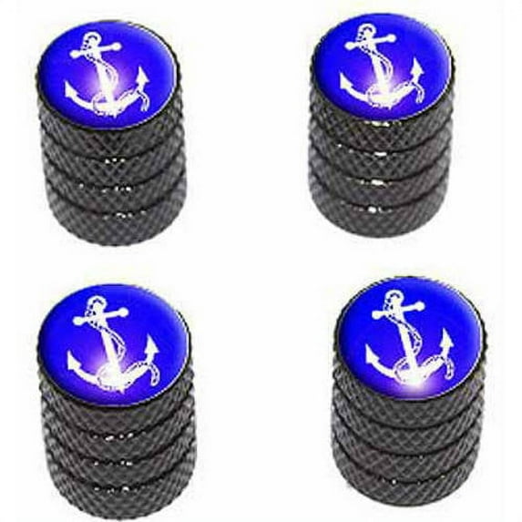 Anchor and Rope Ship Boat Boating Sailing Tire Rim Wheel Aluminum Valve Stem Caps, Multiple Colors