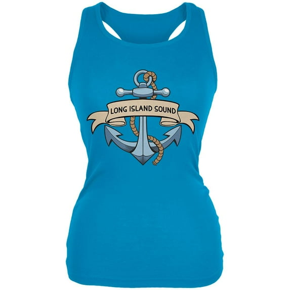 Anchor at Long Island Sound Juniors Soft Tank Top