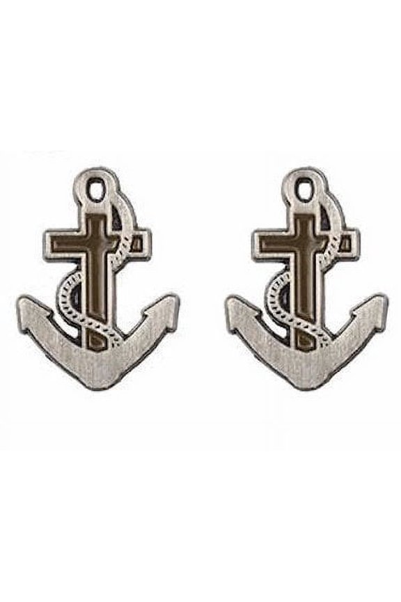 Anchor of Hope Cross Lapel Pin Pewter, Package of 2.