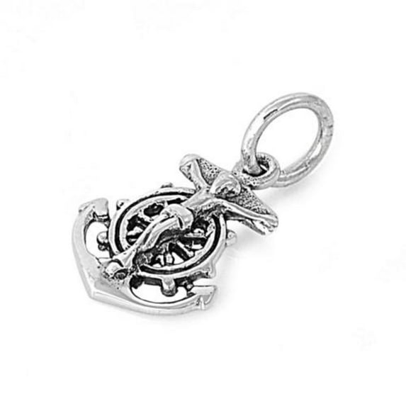 Anchor of the Soul Cross Pendant Sterling Silver