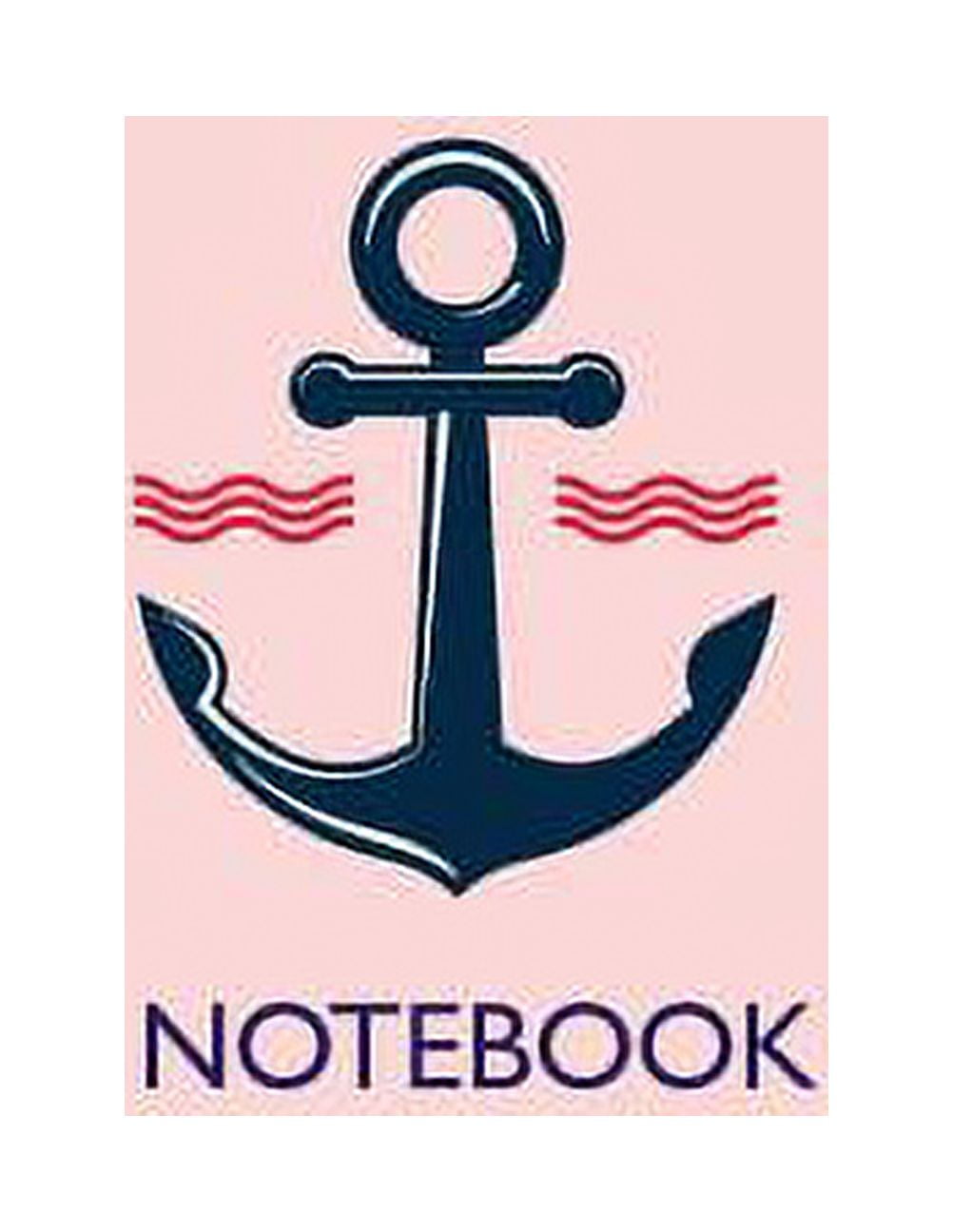 Anchor on Pink Notebook: Dot Graph Line Sketch Pages, Extra Large (8.5 x 11) inches, 110 Pages, White Paper (Paperback)