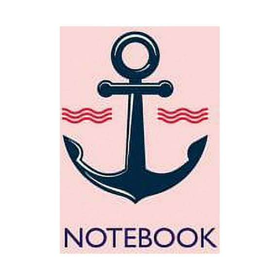 Anchor on Pink Notebook: Dot Graph Line Sketch Pages, Extra Large (8.5 x 11) inches, 110 Pages, White Paper (Paperback)