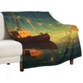thumbnail image 1 of Anchor with Sailing Soft Cozy Warm, Lightweight And Plush Flannel Throw Blankets - Perfect for Couch, Bed, Travel, 1 of 8