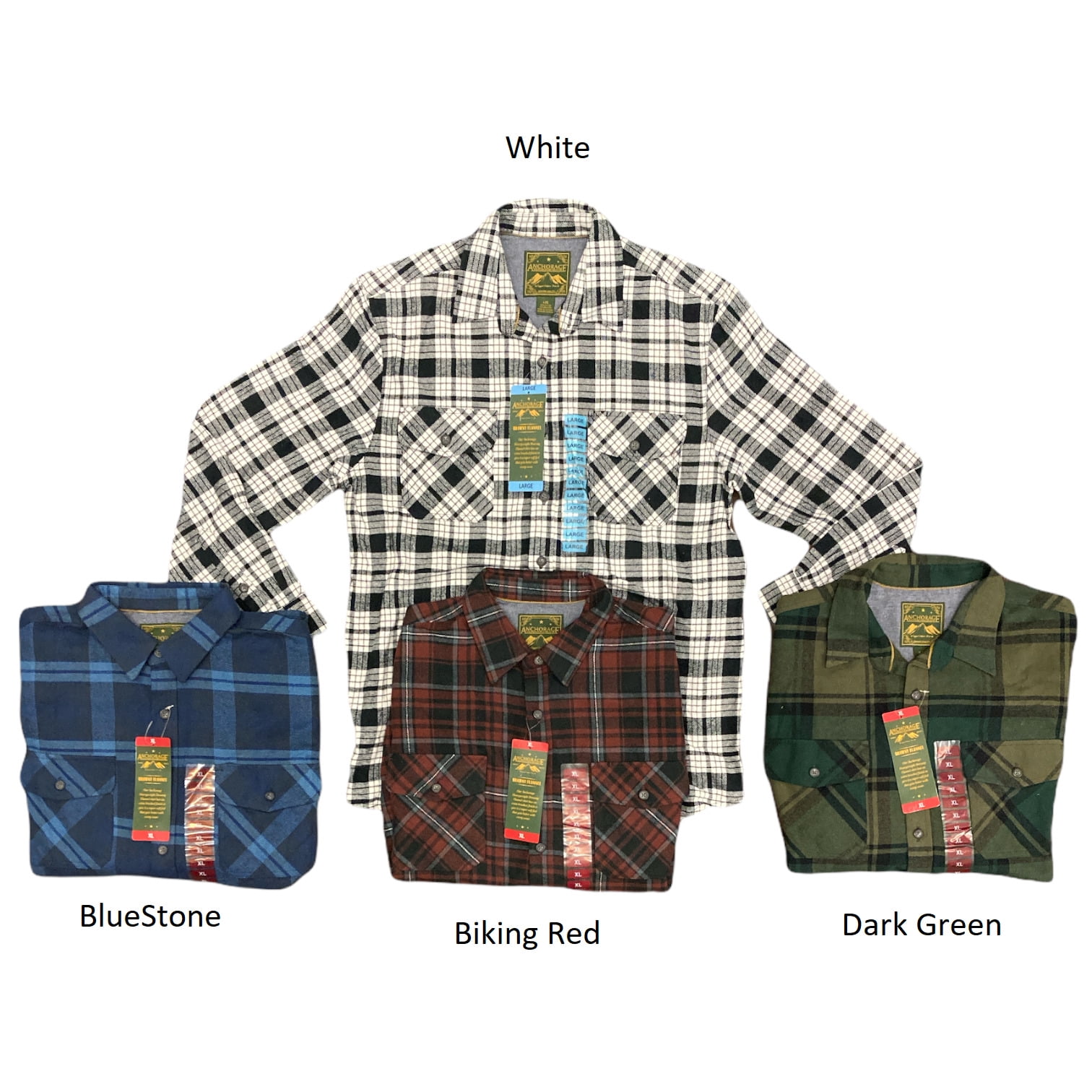 Anchorage Expedition Men's Long Sleeve Button Down Brawny Flannel