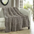thumbnail image 1 of Anchorage Shaggy Faux Fur Supersoft Ultra Plush Decorative Throw Blanket, 50 x 60 in. - Taupe, 1 of 1