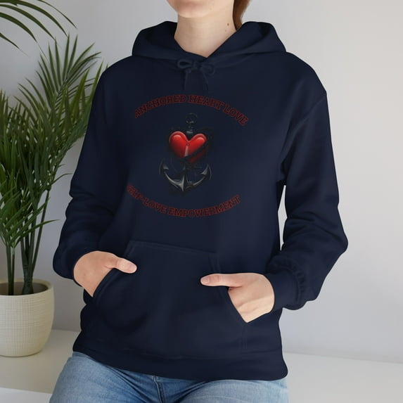 Anchored Heart Love® Empowered Unisex Heavy Blend™ Hooded Sweatshirt