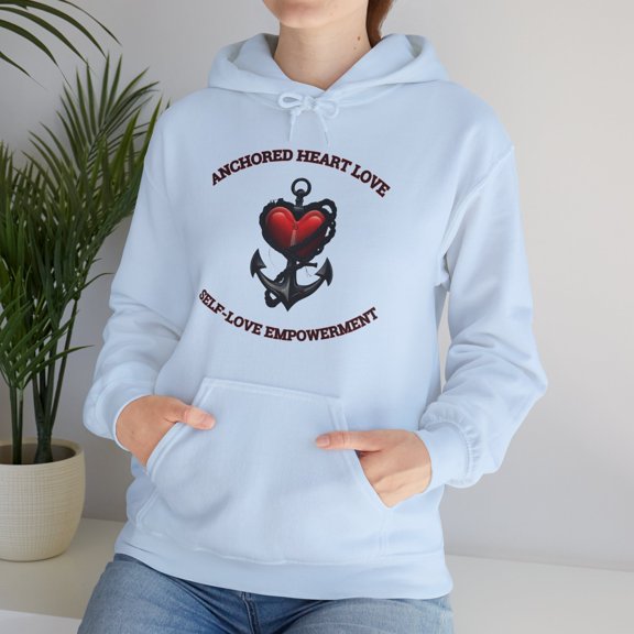 Anchored Heart Love® Empowered Unisex Heavy Blend™ Hooded Sweatshirt