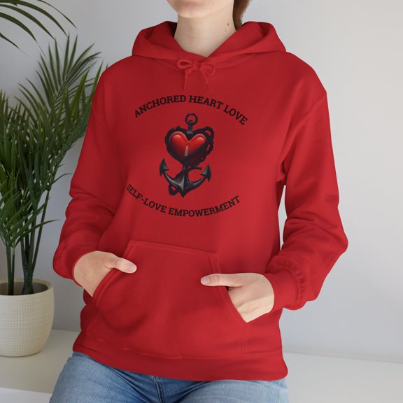 Anchored Heart Love® Empowered Unisex Heavy Blend™ Hooded Sweatshirt