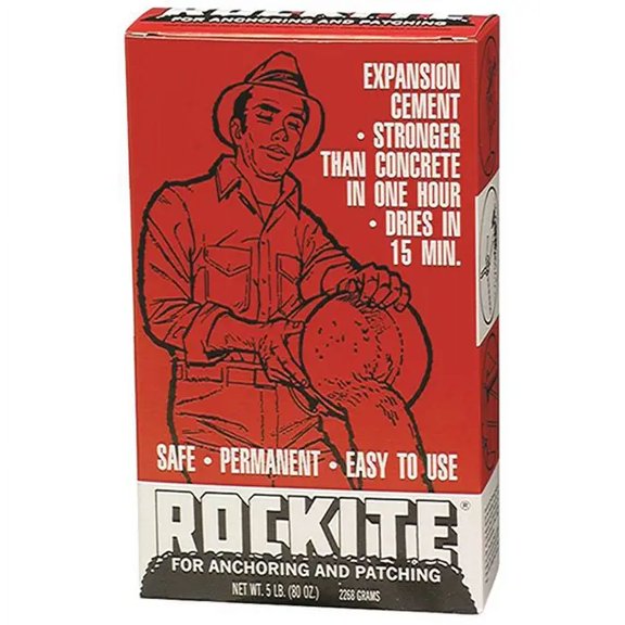 5 lb Hartline Products 10005 Rockite Pourable Anchor & Patch Cement