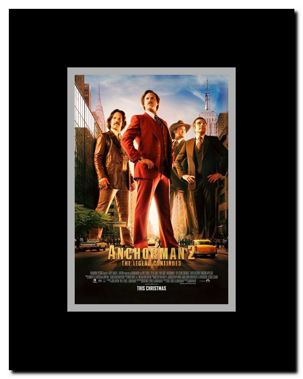 Anchorman 2: The Legend Continues Framed Movie Poster